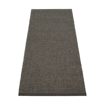 Emm Metallic matta - Black-linen, 70x180 cm - Pappelina