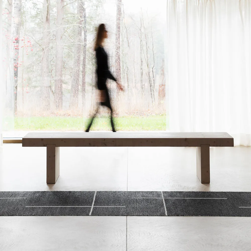 Fred gångmatta, beige, 70x180 cm Pappelina
