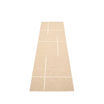 Fred gångmatta - beige, 70x270 cm - Pappelina