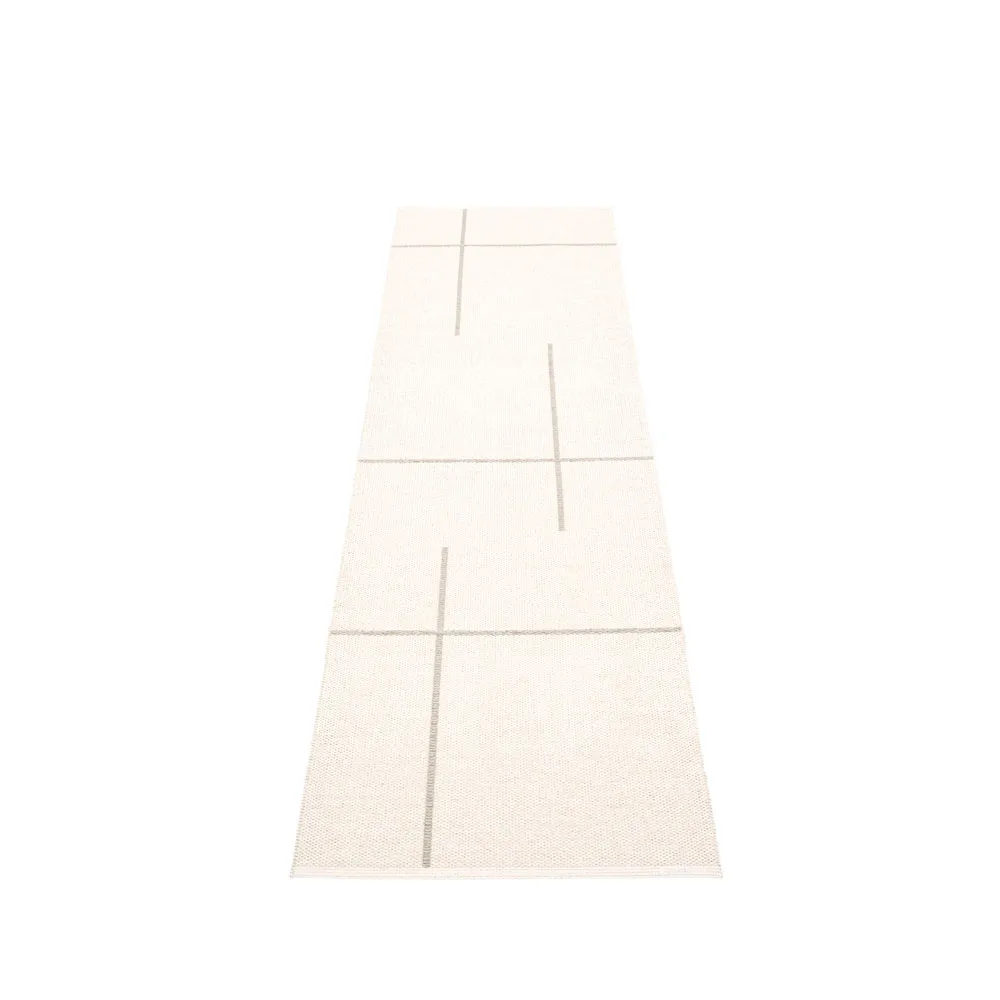 Fred gångmatta, linen, 70x270 cm Pappelina
