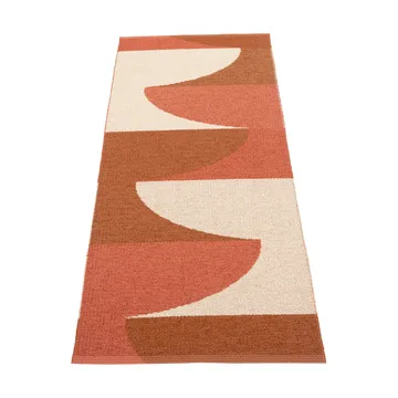Hill matta - Brick-rust-cream 180x70 cm - Pappelina