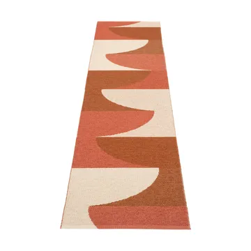 Hill matta - Brick-rust-cream 270x70 cm - Pappelina