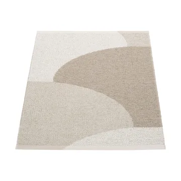 Hill matta - Dark linen-linen-fossil grey 90x70 cm - Pappelina