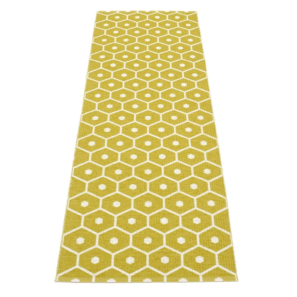 Honey gångmatta mustard/vanilla, 70x350 cm Pappelina