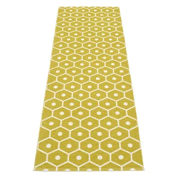 Honey gångmatta mustard/vanilla - 70x350 cm - Pappelina