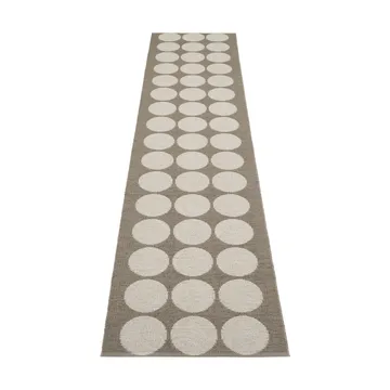 Hugo gångmatta - Walnut/linen, 70x400 cm - Pappelina