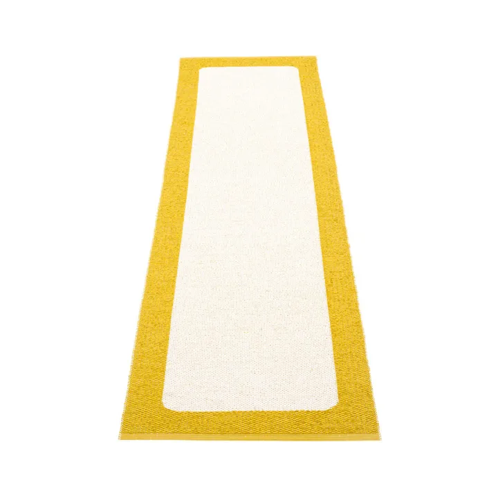 Ilda gångmatta - mustard, 70x240 cm - Pappelina