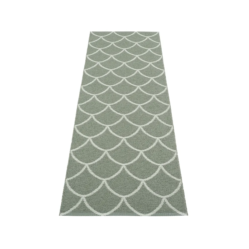 Kotte gångmatta, army/sage, 70x225 cm Pappelina