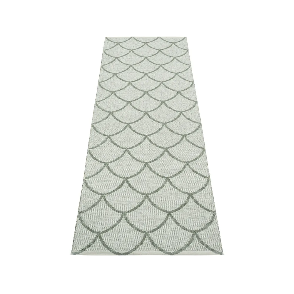 Kotte gångmatta, army/sage, 70x375 cm Pappelina