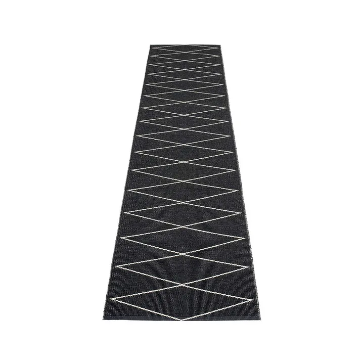 Max gångmatta black/vanilla - 70x320 cm - Pappelina