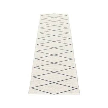 Max gångmatta dark blue/vanilla - 70x160 cm - Pappelina