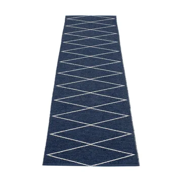 Max gångmatta dark blue/vanilla - 70x240 cm - Pappelina