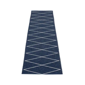 Max gångmatta dark blue/vanilla - 70x320 cm - Pappelina