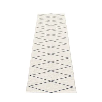 Max gångmatta dark blue/vanilla - 70x400 cm - Pappelina
