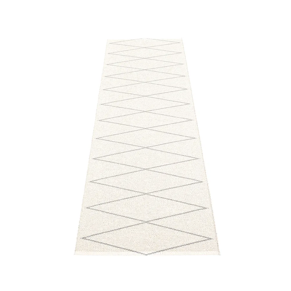 Max gångmatta, grey/vanilla, 70x240 cm Pappelina