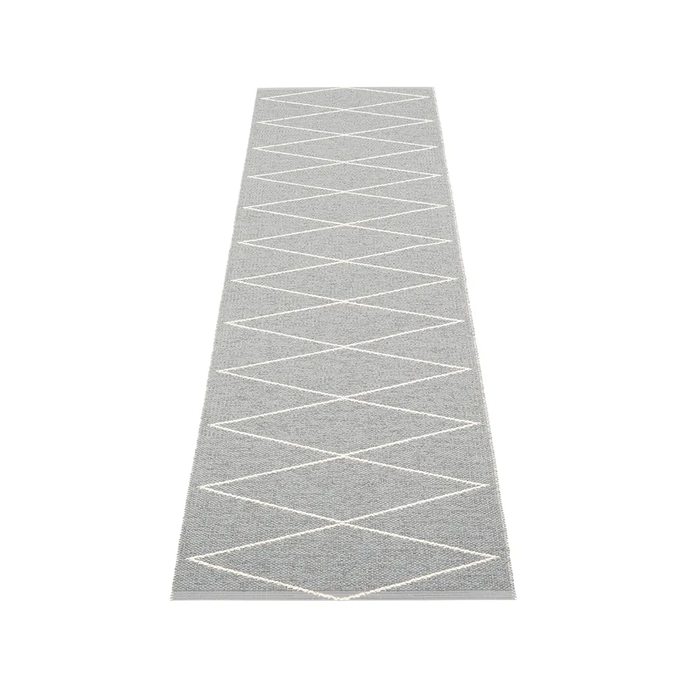 Max gångmatta, grey/vanilla, 70x400 cm Pappelina
