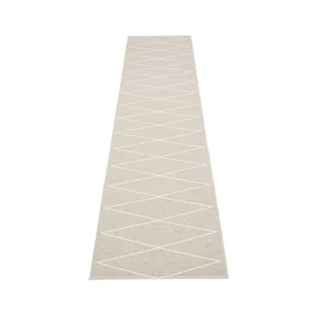 Max gångmatta - linen/vanilla, 70x320 cm - Pappelina