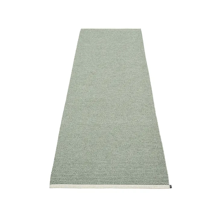 Mono gångmatta - army/sage, 70x200 cm - Pappelina