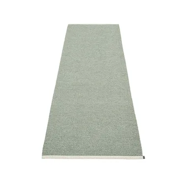 Mono gångmatta - Army/sage, 85x260 cm - Pappelina