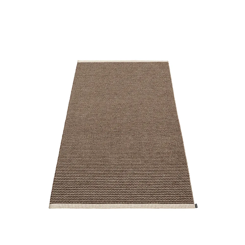 Mono gångmatta, dark brown/dark linen, 85x160 cm Pappelina