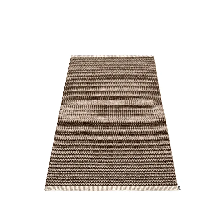 Mono gångmatta - dark brown/dark linen, 85x160 cm - Pappelina