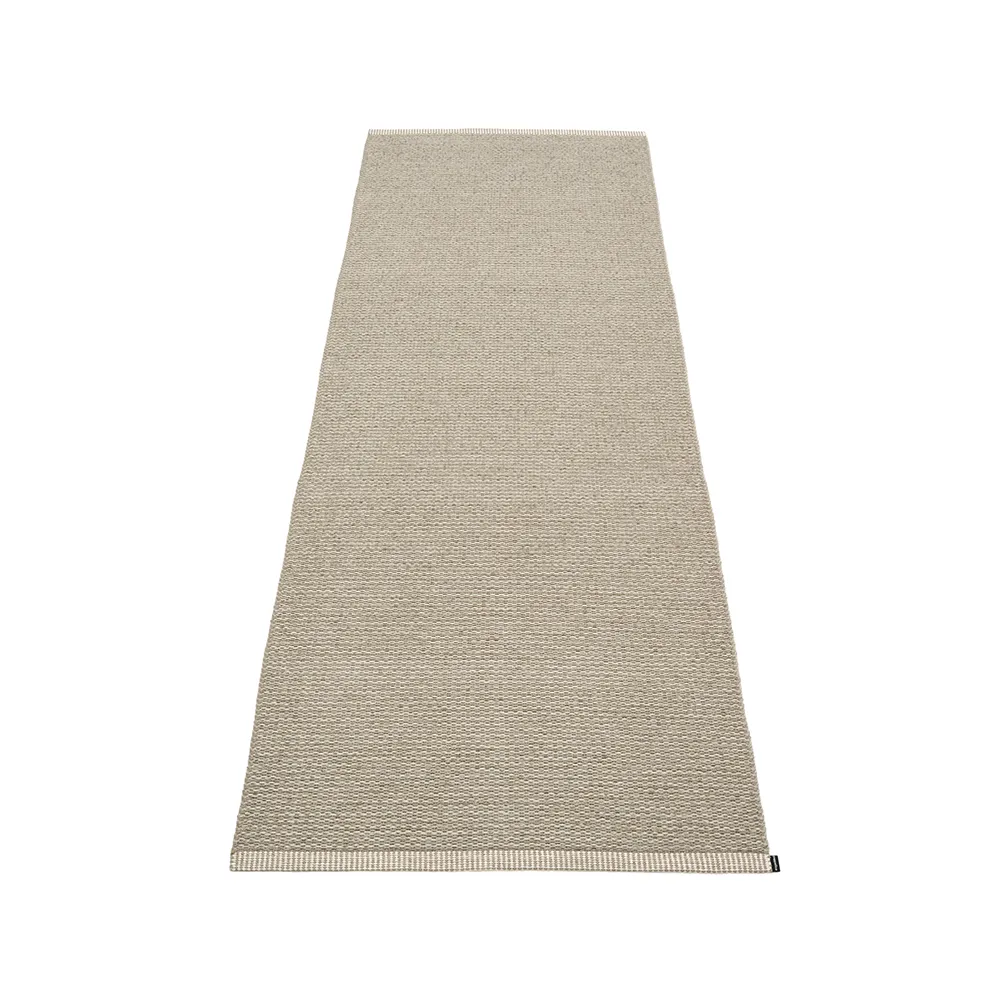 Mono gångmatta, dark linen/linen, 60x250 cm Pappelina