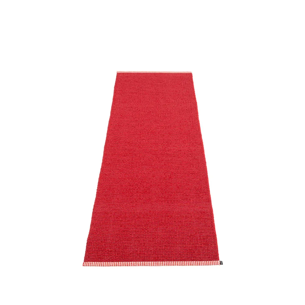 Mono gångmatta, dark red/red, 85x260 cm Pappelina