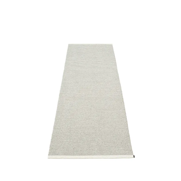 Mono gångmatta fossil grey/warm grey - 85x260 cm - Pappelina