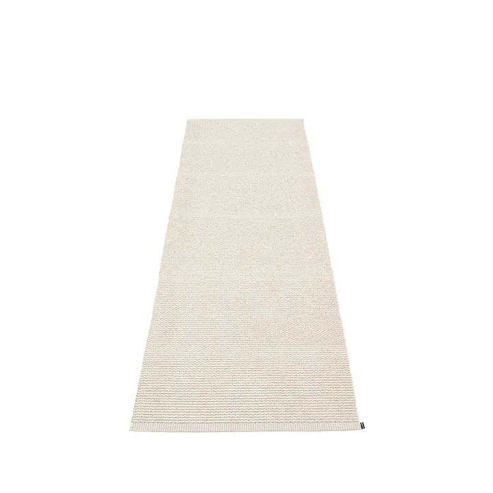 Mono gångmatta - linen/vanilla, 85x260 cm - Pappelina