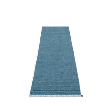 Mono gångmatta - Ocean blue/dove blue-85x260 cm - Pappelina