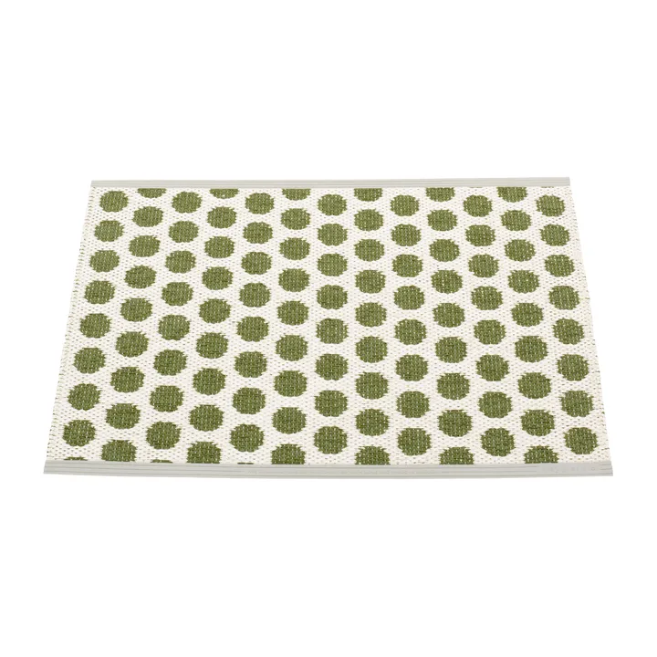 Noa badrumsmatta - Dark olive-vanilla, 50x70 cm - Pappelina