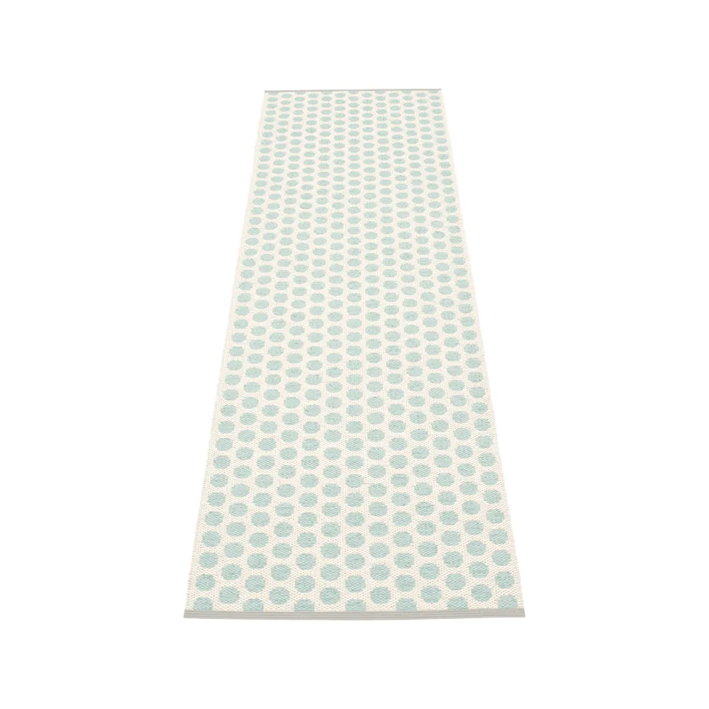 Noa gångmatta, pale turquoise/vanilla, 70x150 cm Pappelina