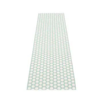 Noa gångmatta - pale turquoise/vanilla, 70x150 cm - Pappelina