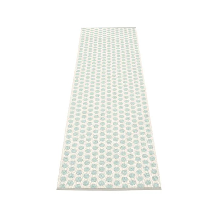 Noa gångmatta - pale turquoise/vanilla, 70x250 cm - Pappelina