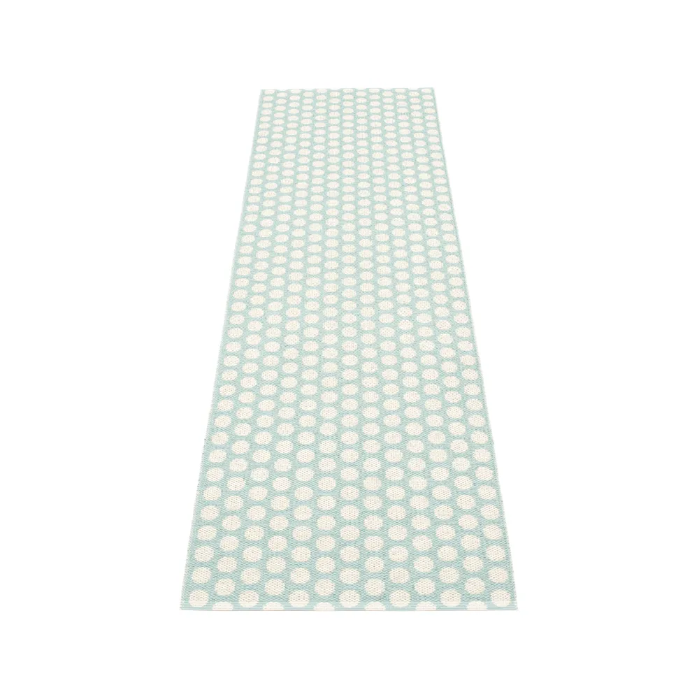 Noa gångmatta, pale turquoise/vanilla, 70x250 cm Pappelina