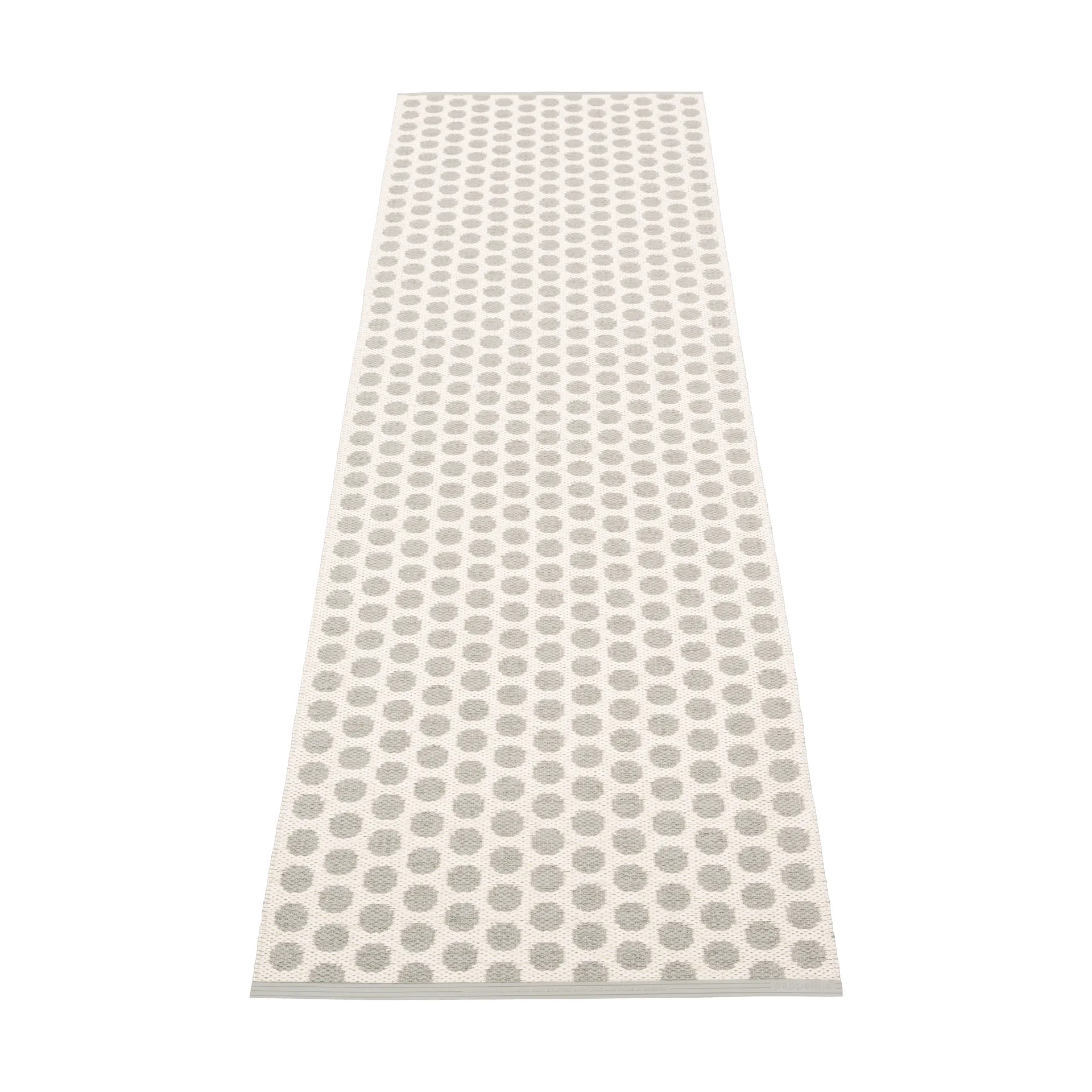 Noa gångmatta, Warm grey/grey stripes, 70x250 cm Pappelina