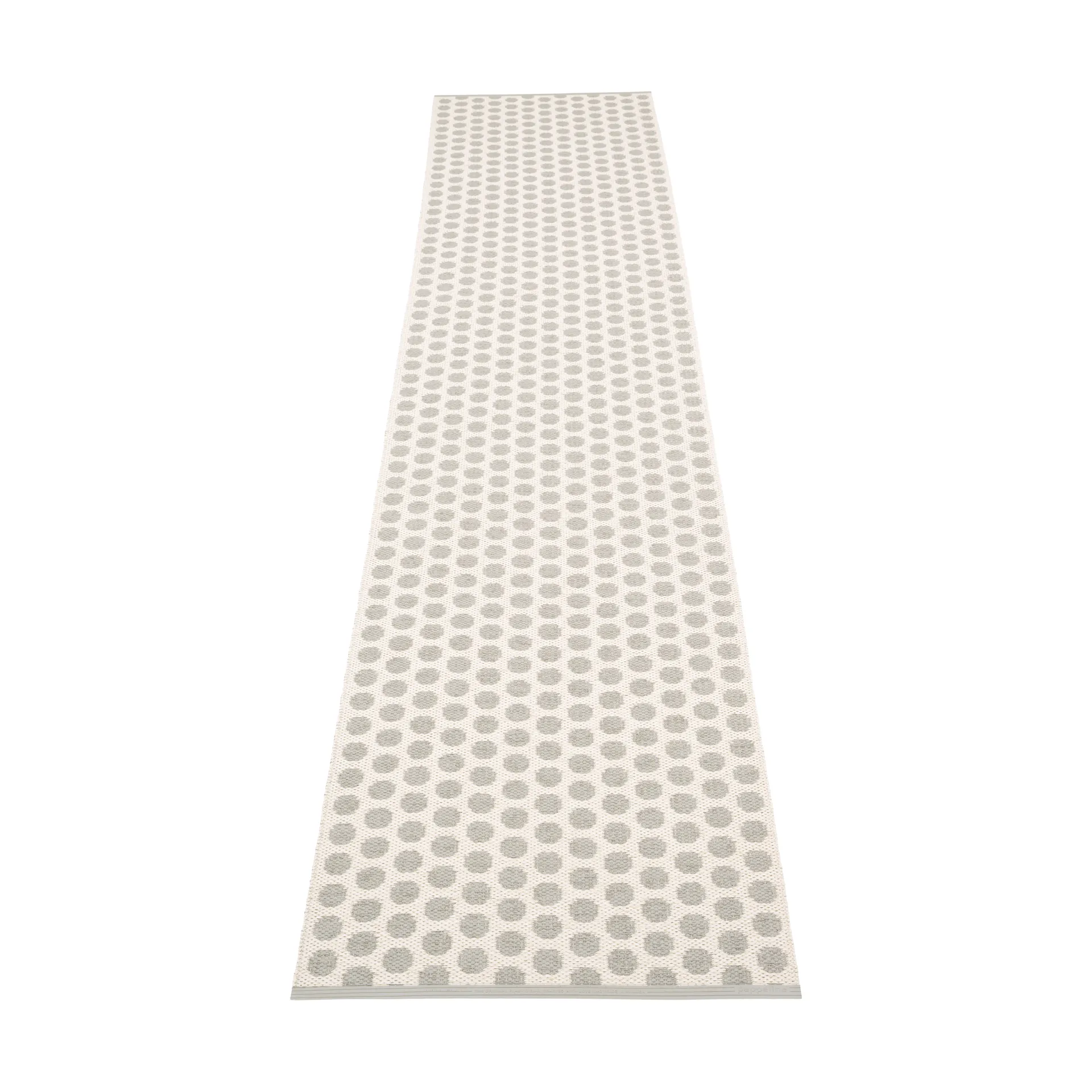 Noa gångmatta, Warm grey/grey stripes, 70x350 cm Pappelina