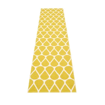 Otis gångmatta - mustard/vanilla, 70x320 cm - Pappelina