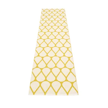 Otis gångmatta - mustard/vanilla, 70x320 cm - Pappelina