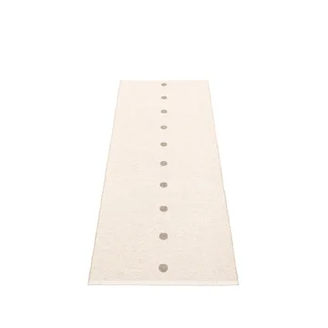 Peg gångmatta - dark linen/vanilla, 70x200 cm - Pappelina