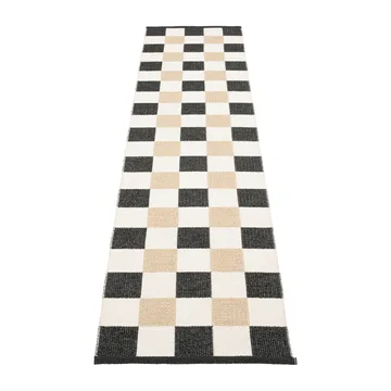 Pix gångmatta - Black-vanilla, 70x300 cm - Pappelina