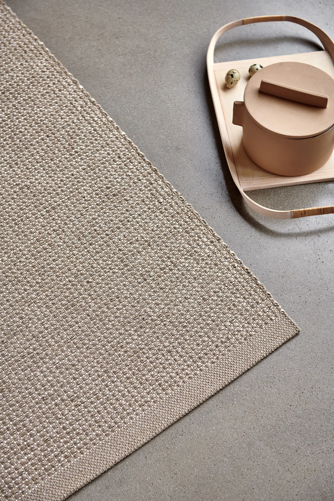 Sam matta, Beige-vanilla, 70x300 cm Pappelina