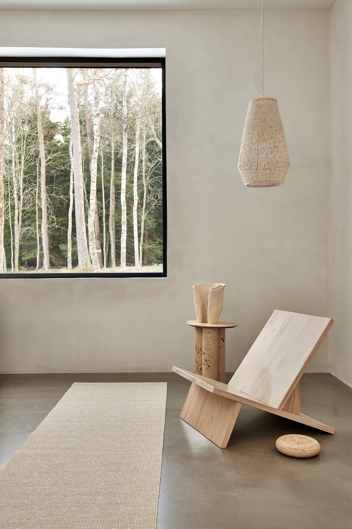 Sam matta, Dark linen-linen, 70x300 cm Pappelina