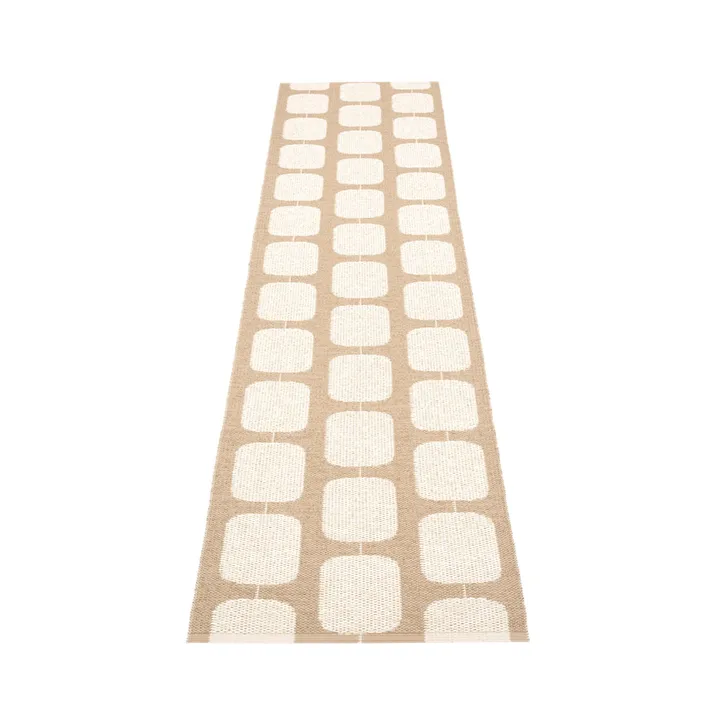 Sten gångmatta - light nougat, 70x300 cm - Pappelina