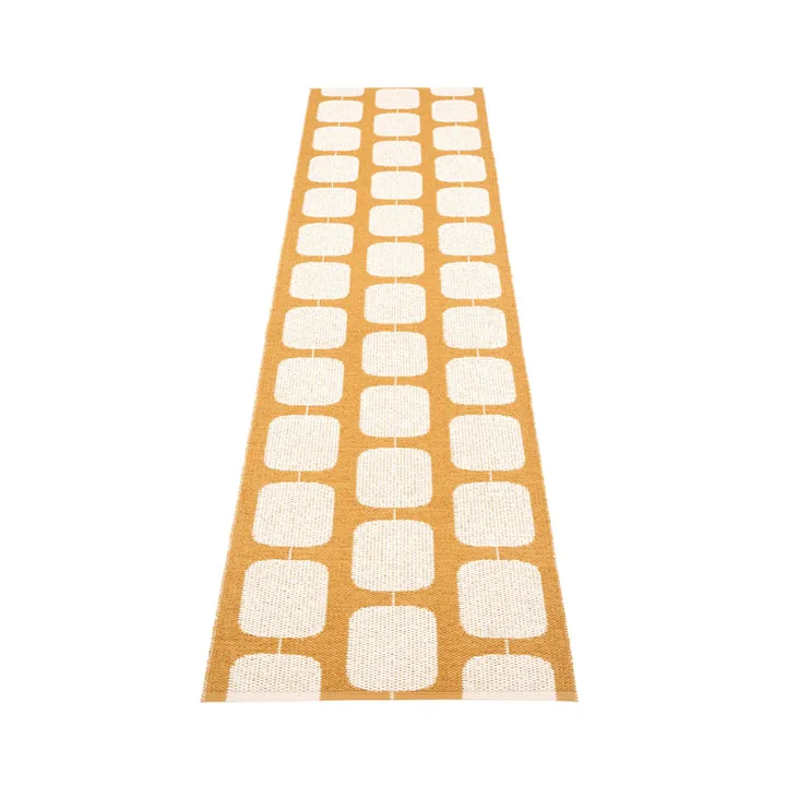 Sten gångmatta - ochre, 70x300 cm - Pappelina