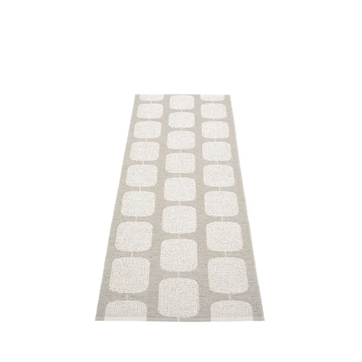 Sten gångmatta - warm grey, 70x200 cm - Pappelina