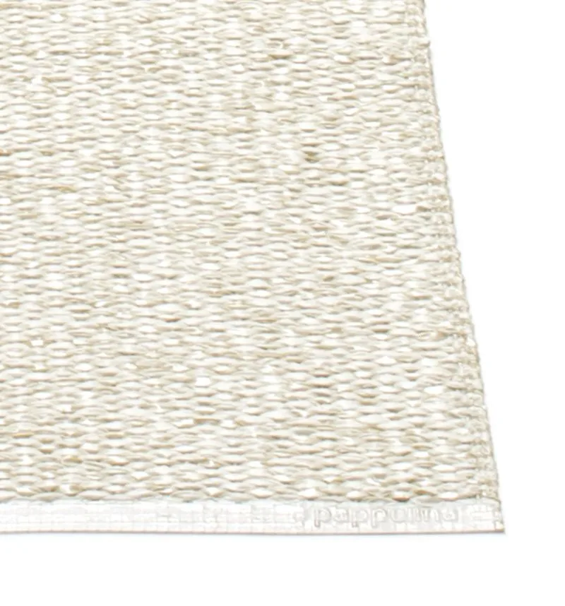 Svea gångmatta vanilla/beige metallic, 70x240 cm Pappelina
