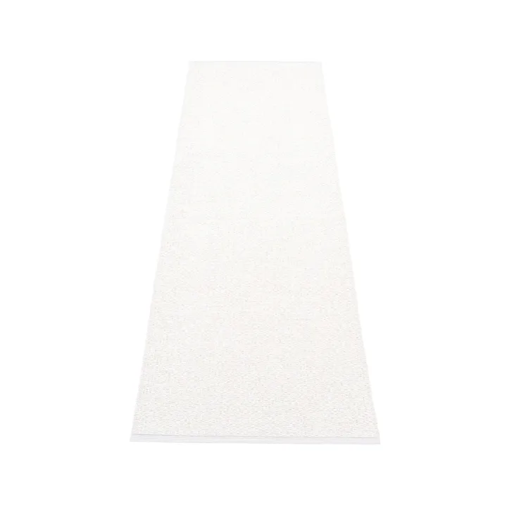 Svea gångmatta white metallic/white - 70x320 cm - Pappelina