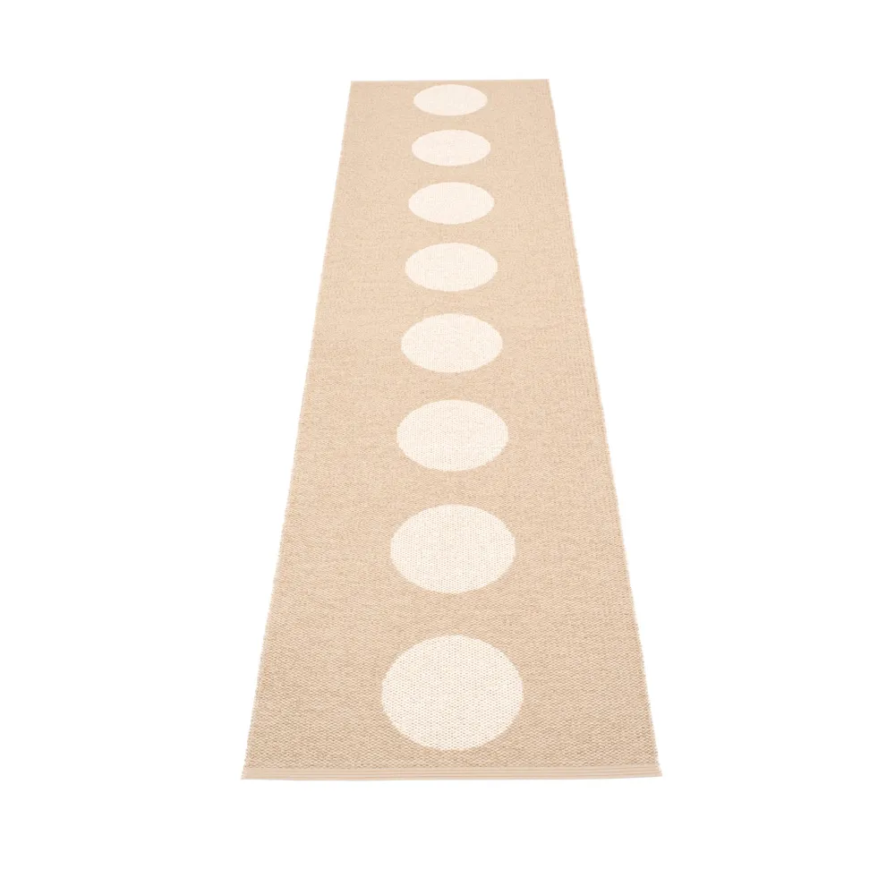 Vera gångmatta, beige/vanilla, 70x300 cm Pappelina
