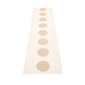 Vera gångmatta - beige/vanilla, 70x300 cm - Pappelina